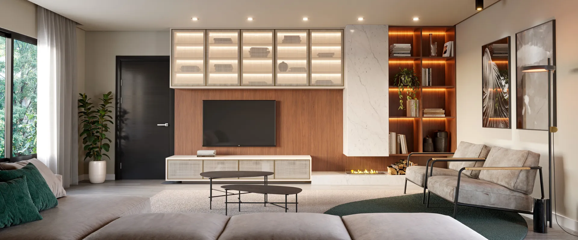 Sala de estar planejada Italínea